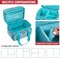 Sewing Accessories Organizer (Bag Only) – Double Layer Portable Sewing Storage Bag | 2 Detachable Pouches and 18 Compartments, Large Sewing Supplies & Crafting Carry-all (Teal)
